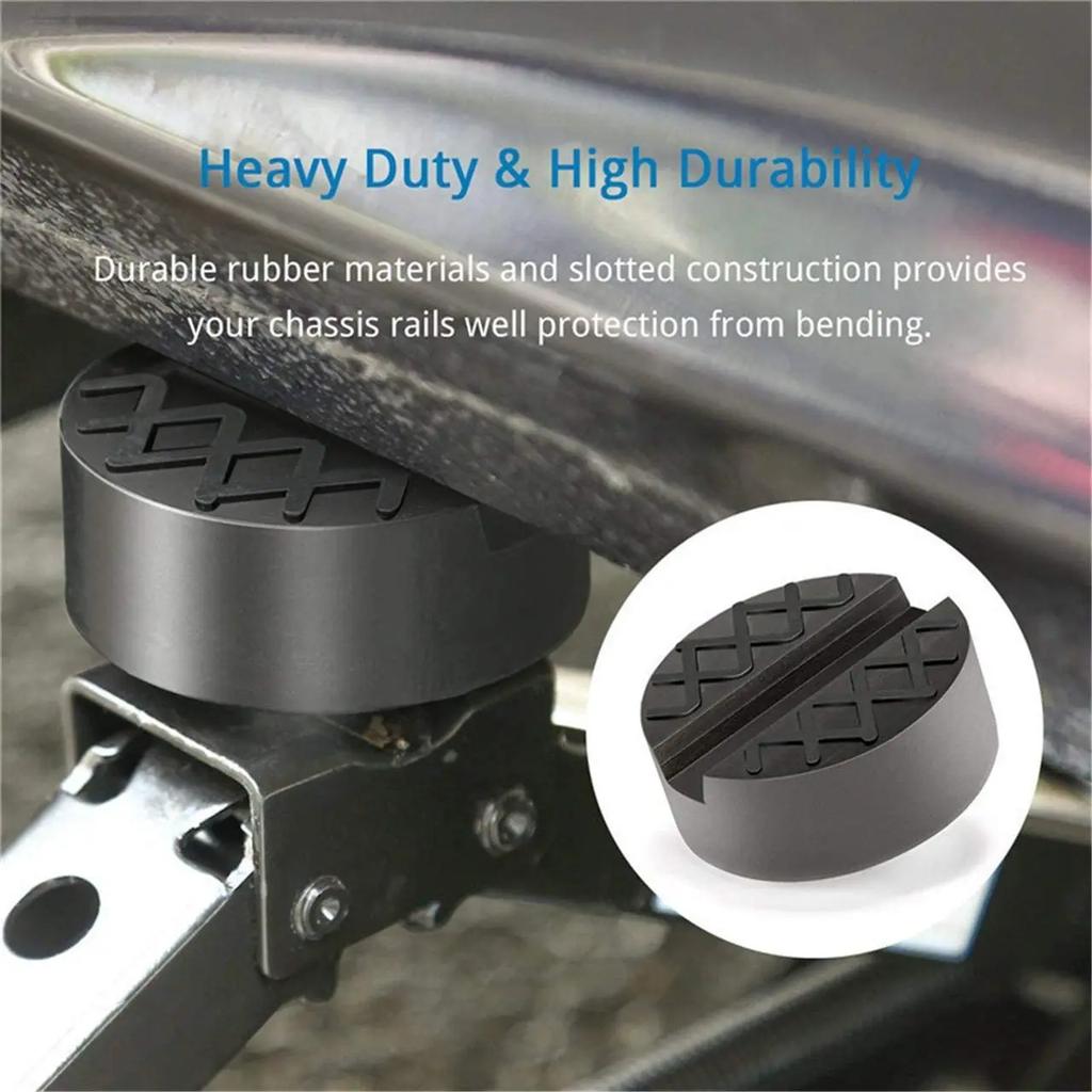 Car Lift Jack Support Stand Rubber Pads Wheel Dolly Slotted Floor Frame Rail Adapter Repair Tools for Lexus Subaru Fiat Volvo