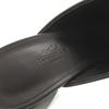 Gebrauchte AUTHENTISCHE HERMES Mules Christie Sandalen Schwarzes Leder