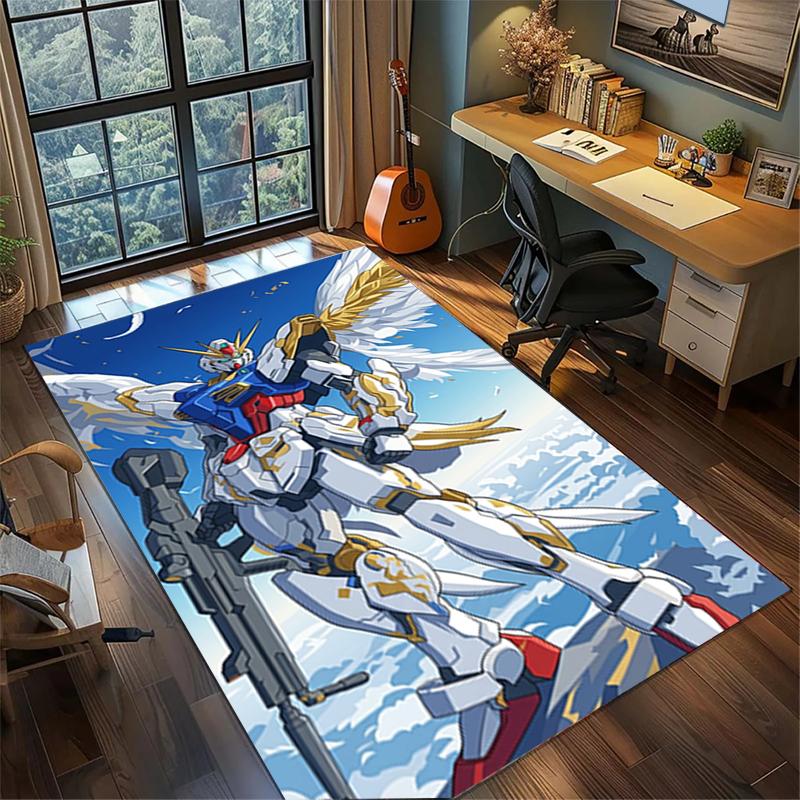 Gundam Non Slip Washable Rug Large Area Carpet Gamer Room Bedroom Home Decor
