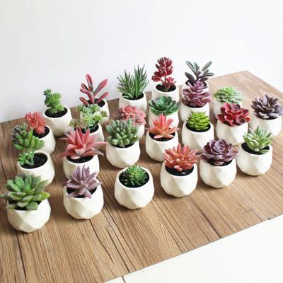 1Pc Artificial Flower Succulent Plant Bonsai DIY Garden Office Home Party Decor