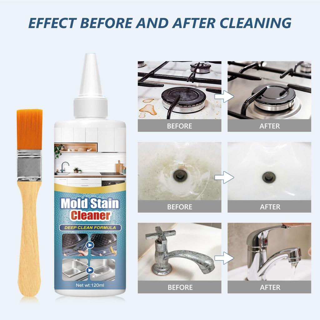 Household Mold Remover Gel Ceramic Tile Pool Bathroom  Kitchen  Wall - Gel  Detergent  Mold Stain Cleaner 120ml