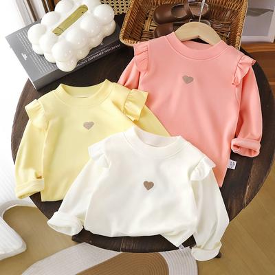 Children's Long Sleeve T-shirt Autumn and Winter Girls Casual Base Shirt Top