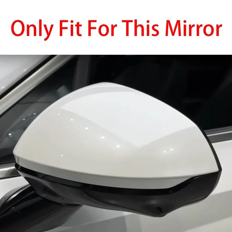For Hyundai Sonata 11th 2024 Car Sticker Rearview Side Mirror Cover Wing Cap Exterior Door Rear View Case Trim Carbon Fiber ABS
