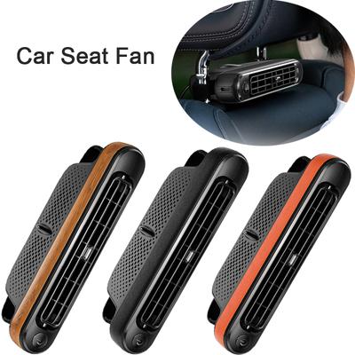Car Seat Fan Front Rear Seat Headrest Cooling Air Fan Refrigeration 3 Speed With Independent Switch  Car Interior Decor Fan