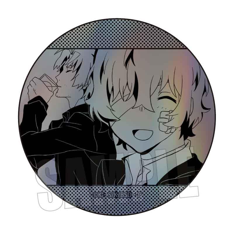 Bell House Bungo Stray Dogs Trading Hologram Can Badge 1 Box W57 x H57mm Tin "Dark Age" Approx.