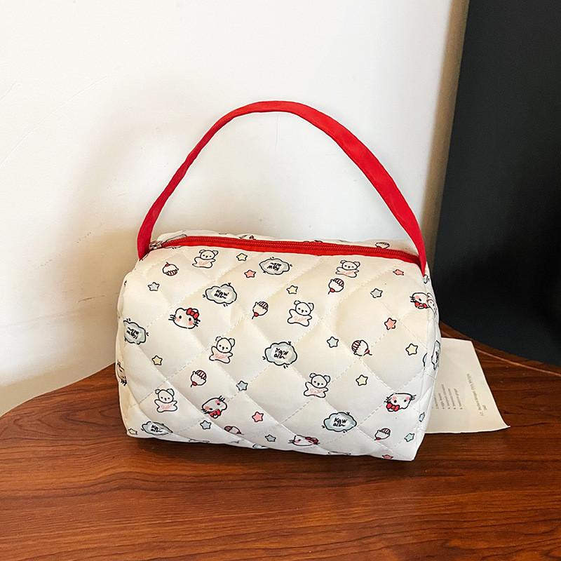 Oxford Fabric Large Capacity Makeup Bag With Waterproof Design For Daily Use Women