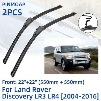 2 szt. Pióra wycieraczek przedniej szyby do Land Rover Discovery LR3 LR4 2004-2016 22 "+ 22" szczotki do okien akcesoria do cięcia 2004 2005 2006 200