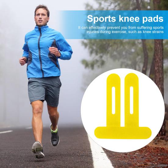 10 Pcs Precut Kinesiology Tape for Knee Pain Relief Waterproof Elastic Athletic Tape for Knee Support Stability