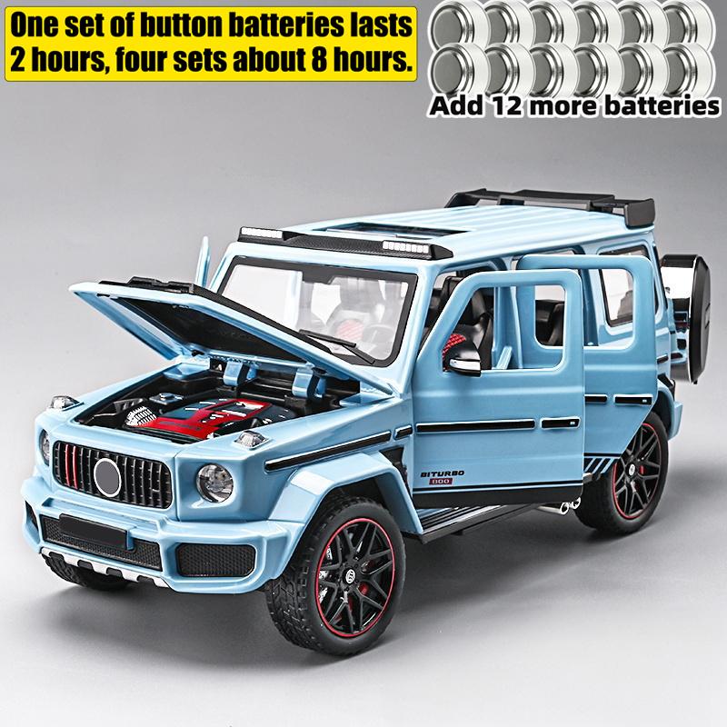 1:24 Mercedes Benz G800 Alloy Metal Diecast Model Car Sound And Lig High Simulation Home Trendy Ornaments Collection Hobby Gift