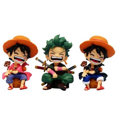 13cm Figure Luffy Model Toy Roronoa Zoro Assembled Model Doll Kid Birthday Gift