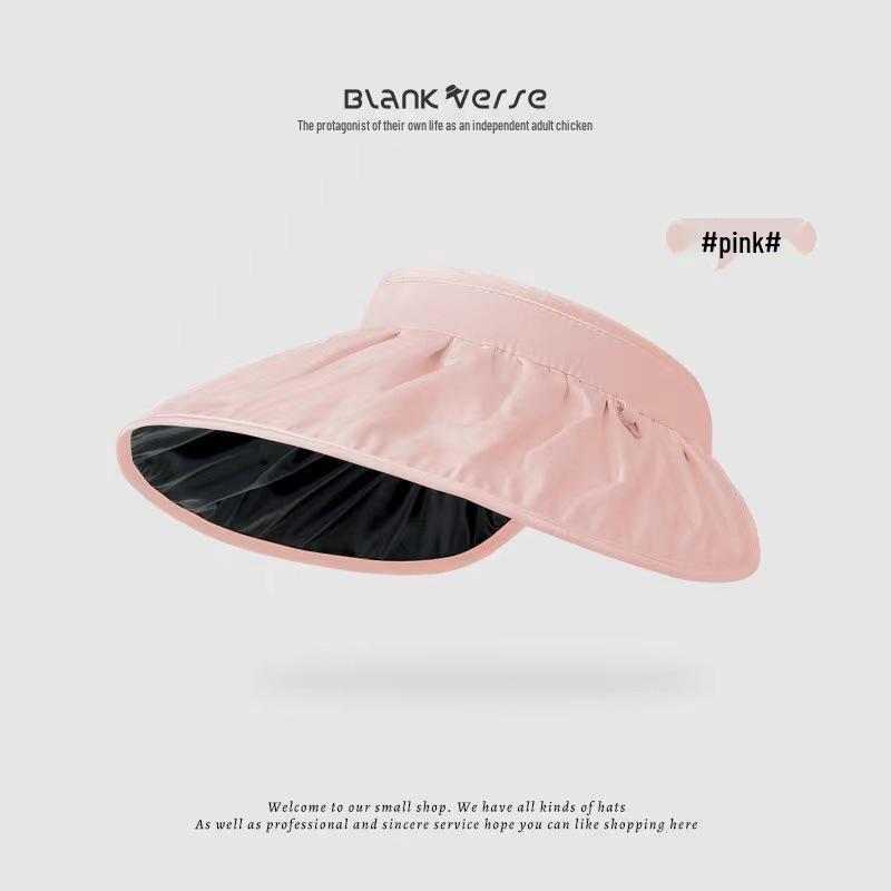 Women's UV Protection Open-Top Beach Hat with Face Cover