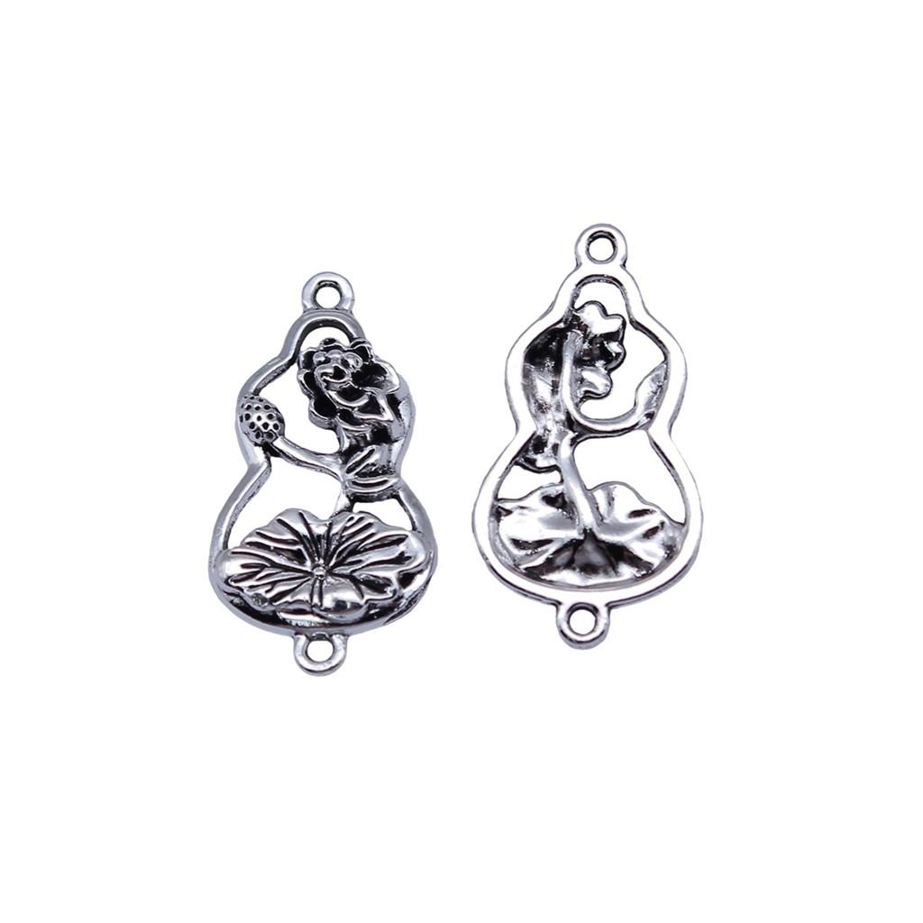 Filigree Diamond Shaped Connectors Ornate Multi Loop Links For Jewelry