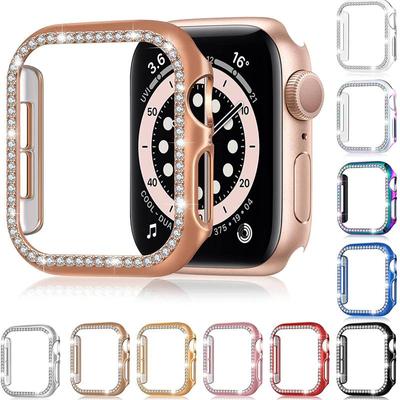 Diamond Bumper Protective Case for Apple Watch Cover Series Ultra 8 7 6 SE 5 4 3 21 38MM 42MM Cases For Iwatch 49mm 40mm 44mm Watch Accessorie