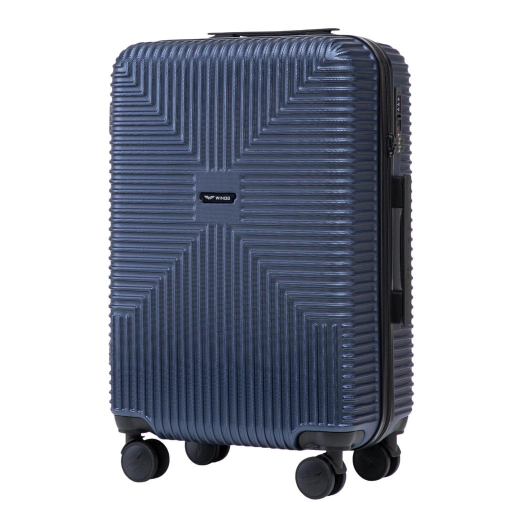 Set of 3 Wings Pc Eco Blue Suitcases