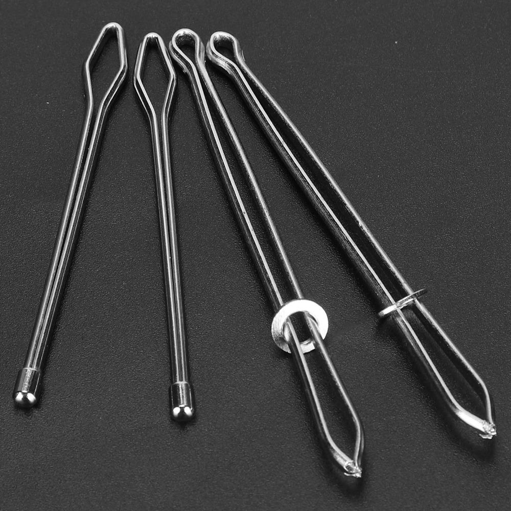 20Pcs Easy Quick Insert Rope Threader Tool Metal Clip Elastic Cord Threader  For Home Use