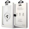 Karl Lagerfeld Klhmp13Lhmrskch Iphone 13 Pro / 13 6.1 Biały/White Hardcase Ring Stand Karl&Choupettte Magsafe