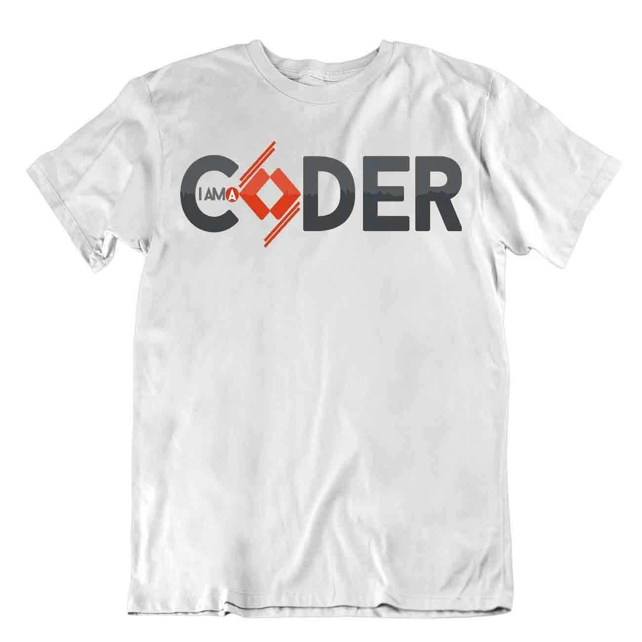 Coder Cool Design T-Shirt Programmer Shirt Computer Nerd Tee Textile S