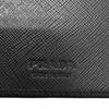 Great PRADA Purse Bifold Wallet Long Wallet black Safiano leather mens 2MV836 Used