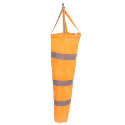 Windsock Wind Direction Measurement Sock Bag Orange Polyester 80cm for Outdoor Airport Reflective