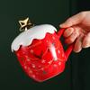 Tazza di Natale adorabile creativa Tazza di acqua in ceramica dipinta in oro Tazza di caffè Tazza di latte