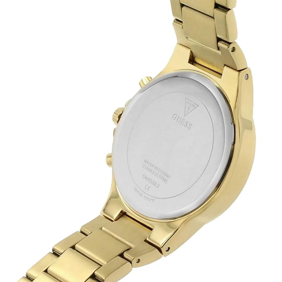 Guess Orologio da Donna al Quarzo con Cinturino in Acciaio Inossidabile Dorato a Tre Lancette - GW0320L2