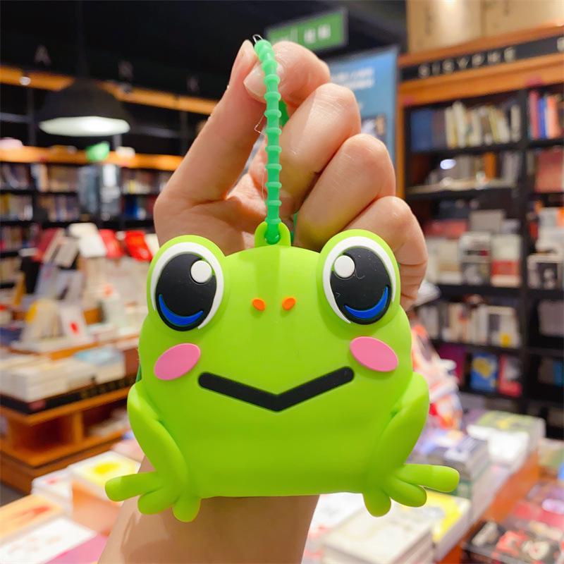 Cartoon Animal Silicone Keychain Bag - Kids' Coin Purse & Toy Pendant