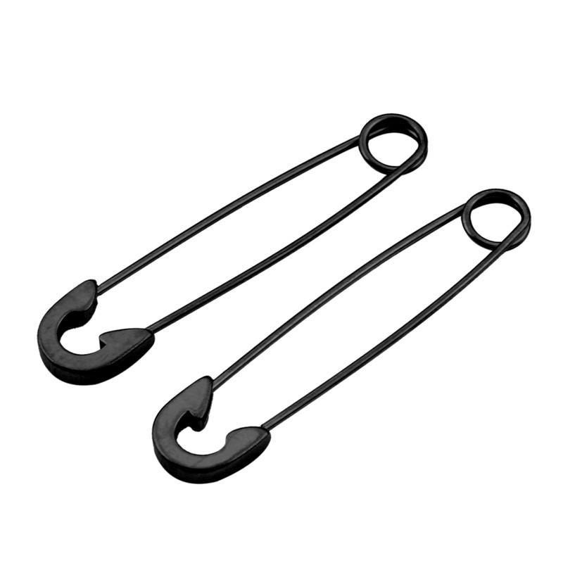 Edelstahl Punk Pin Ohrringe Einzigartiges Design Büroklammer Sicherheits Stahl Stecker Mode Ohrringe Elegante Damen Mann Rock Piercing Ma