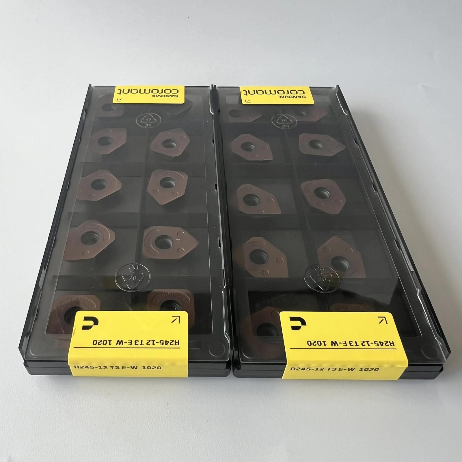 

SANDVIK / R245-12T3E-W 1020 / Industrial indexable Carbide Inserts 10 Pcs