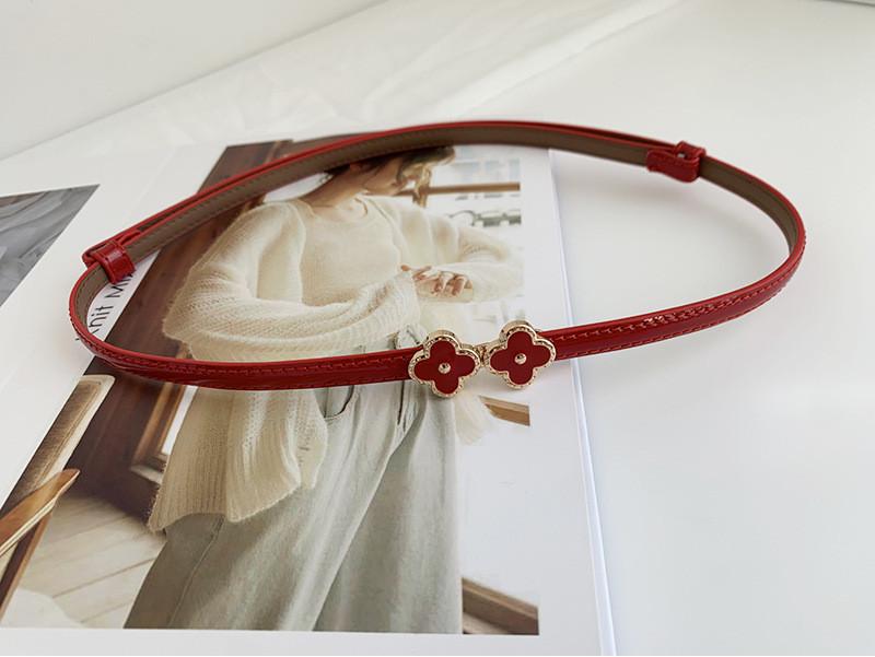 Elegant Women s Real Leather Decorative Waist Chain For Fashionable Outfits красный