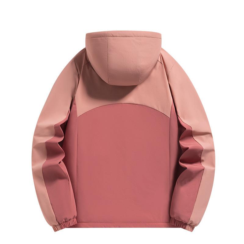 Outdoor Spring Jacket Couple Sports Jacket with Cotton New Color Matching Trench Coat Spring and Summer Elastic Jacket Mountaineering Suit