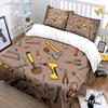 DIY-Werkzeugset für Heimwerker, Mehrere Größen, Schlafzimmer für Kinder und Erwachsene, Exquisites 3-teiliges Bettwäscheset, Geschenk