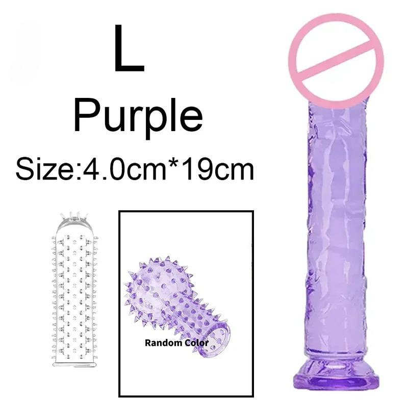 Vibrator Dildo Suction Cup Jelly Dick Realistic Soft Cup Adult Sex Toy for Women and Men Vaginal and Anal Masturbator Dildos