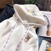 Trendy Women's Korean-Style Autumn/Winter Fleece Rabbit Sweatshirt