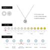 1CT Prong Setting Moissanite Necklace D color VVS1 Lab Diamond Pendant For Women 925 Sterling Silver Wedding Jewelry