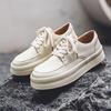 Little White Shoes Men'S New Trendy Versatile Leather Shoes Summer Breathable Thick-Soled Casual Board Shoes Men'S Trendy Shoes