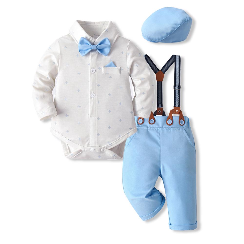 Infant & Toddler Spring/Autumn Dress Sets, Boys' Cotton Jumpsuits, Cute Kids' Spring Outing Outfits