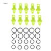 10pcs Fixed Bait Tools Fishing Hook Lure Bait With Rubber Rings Fishing Gear
