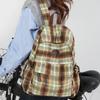 Zaino YX zaino scolastico a quadri in lana retrò da donna 1011 autunno e inverno nuovo zaino da viaggio quotidiano zaino per scuola superiore e college