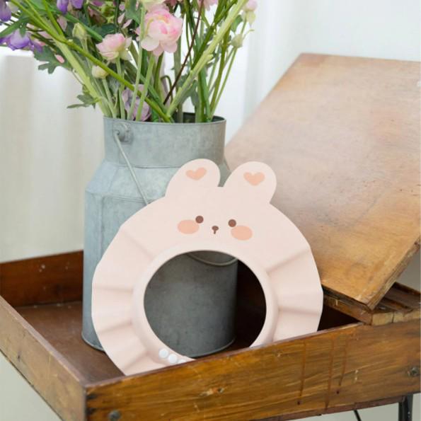 

Корейская шапочка для мытья головы младенца - Мультяшный мишка, водонепроницаемая шапочка для ванны для мытья волос и защиты ушей детей