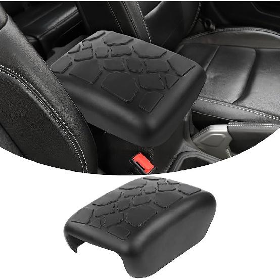 Center Console Armrest Cover Fit For 2018-2024 Jeep Wrangler JL JLU & Jeep Gladiator JT, Armrest Storage Soft Mat Pet Antiscrach Mat Cover for Jeep Wrangler JL 2018