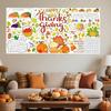 Thanksgiving Giant Coloring Poster, Paper Fall Turkey Themed Tablecloth for Party, Family Activities Games Crafts Gifts Decorations, 30 x 72 Inches