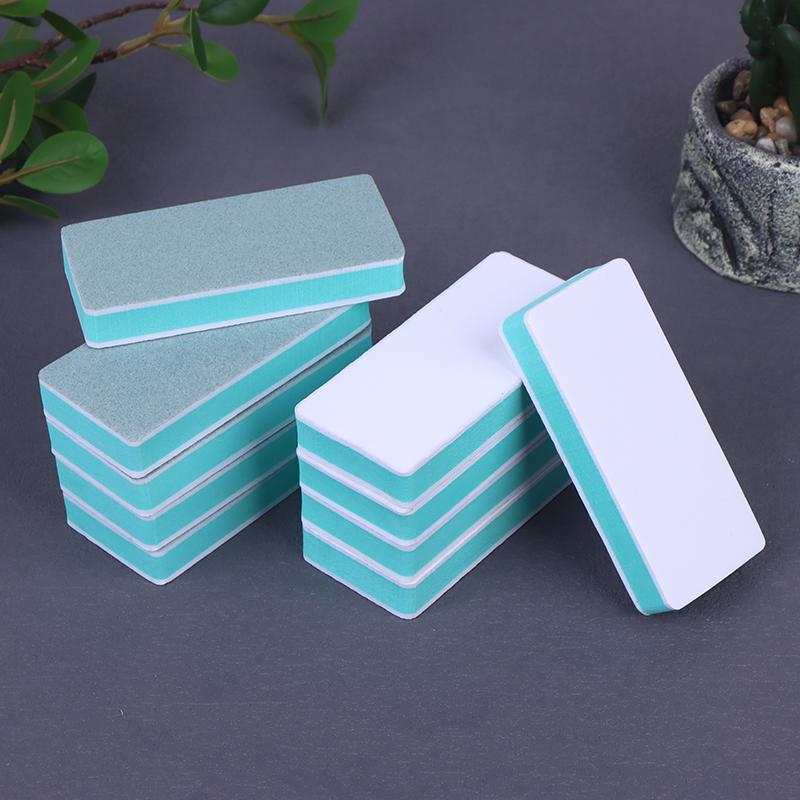 5/10Pcs Polishing Plate Nail Buffing Block Tools Manicure Sanding Accessories Portable Cultural Play Walnut Polishing Block