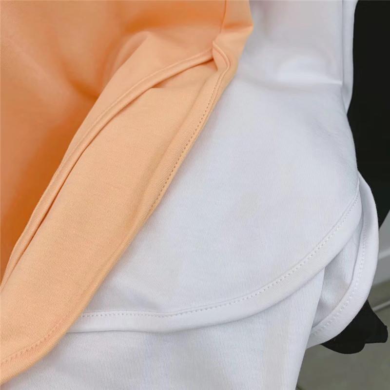 Kurzarm-T-Shirt für Damen, Neuer Sommer, Koreanische Version, Schlichtes Temperament, Schlitze auf beiden Seiten, Vielseitige Oberteile