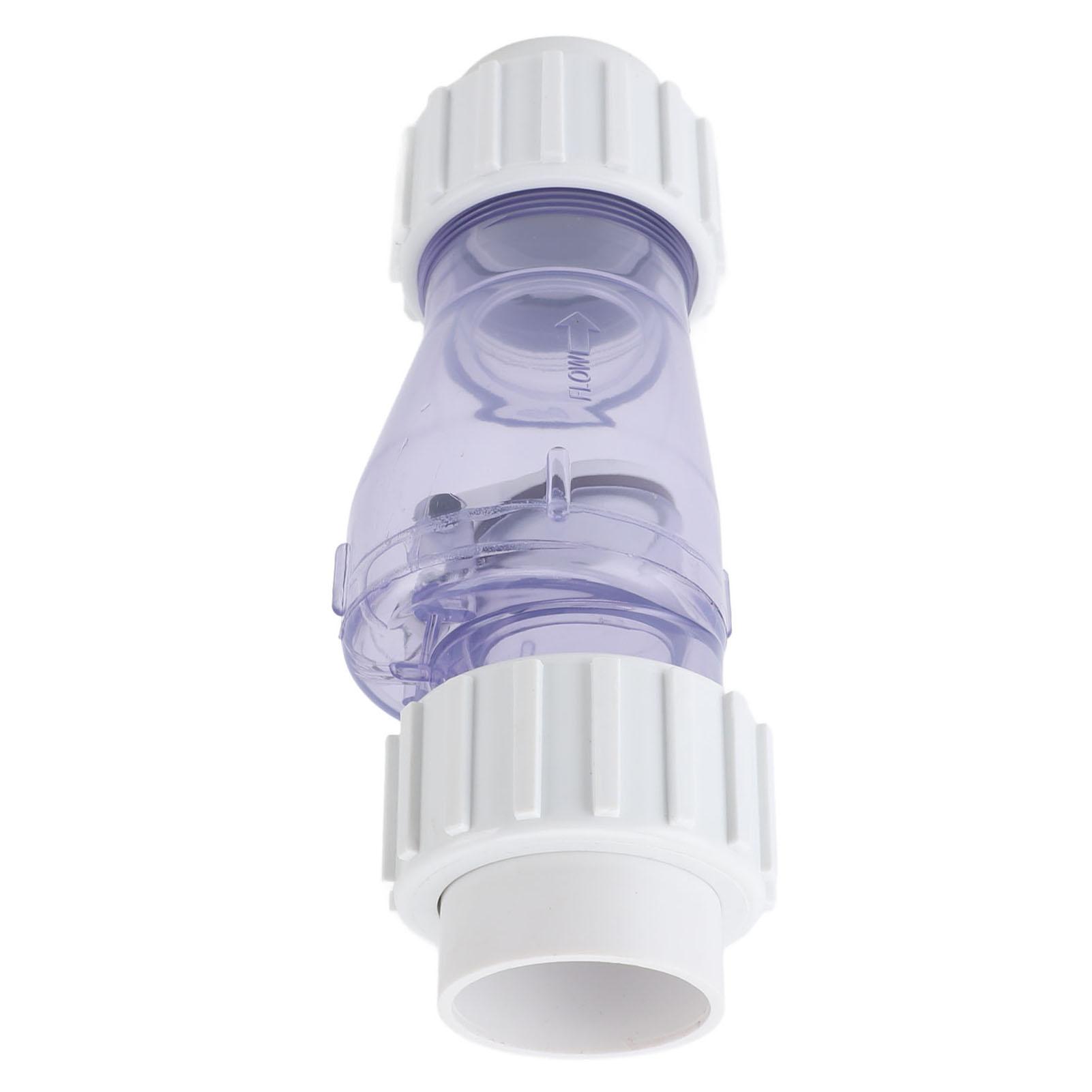 

Обратный клапан для бассейна Профессиональный 1,5-дюймовый прозрачный обратный клапан для бассейна Оборудование для бассейна