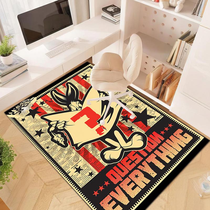 Rabbit Question Carpets Suitable Room Office Bedroom Door Mats Birthday Gifts Holiday Gifts Carpet Suitable For All Seasons