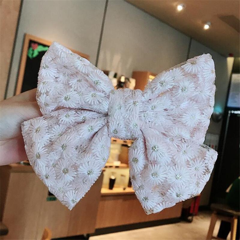 13*10cm Damen Haarspange Schleifen Koreanische Weiße Schwarze Haarspange Schleifen für Dame Mädchen Pferdeschwanz Haarstyling Zubehör