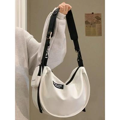 Simple Nylon Large-capacity Crossbody Bags Sports Style Women's Handbags High Quality Female PU Leather Dumpling Shoulder Bags