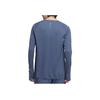Adidas Solid Color Sports Casual Crew Neck Long Sleeve T-Shirt Unisex Tops Blue JY6987