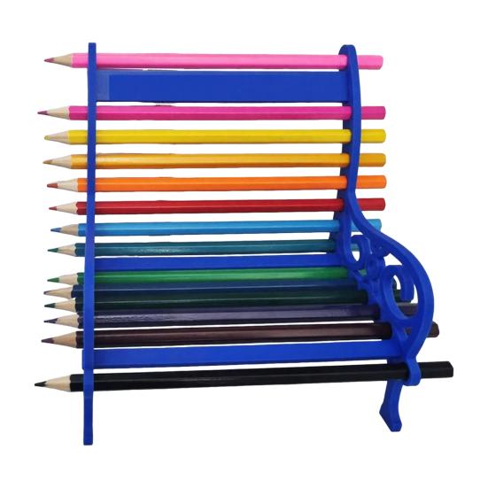 Pencil Storage Rack Multi-Layer Desk Organizer Durable Plastic Stationery Holder for Colored Pencils Crayons Markers Paintbrushes Large Capacity