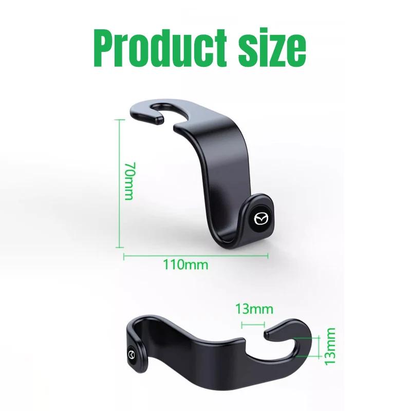 2025 Heiß 2 Stück Autositzhaken Innenraum Hinten Tragbar Hängende Tasche Halter Aufbewahrungstasche Für Mazda 3 Alexa CX-30 CX30 CX5 CX 5 CX-5 CX8